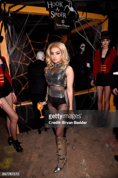 Charli XCX attends Moet Hennessy at The 2017 amfAR and The Naked Heart Foundation Fabulous Fund Fair on October 28, 2017 in New York City.