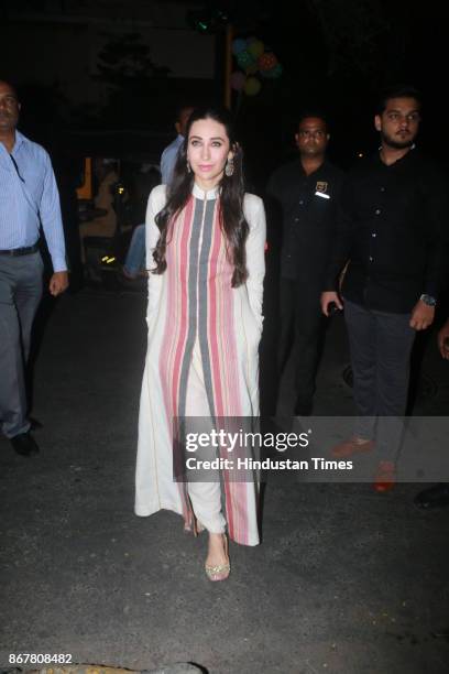 Bollywood actor Karisma Kapoor spotted at Bandra, on October 27, 2017 in Mumbai, India.