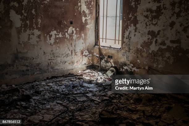 House damaged by Islamic State militants in Karamles, a Christian town in northern Iraq, on September 8, 2017.
