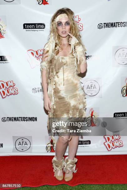 Actress Abbie Cobb attends Mateo Simon's Halloween Charity Event on October 28, 2017 in Burbank, California.