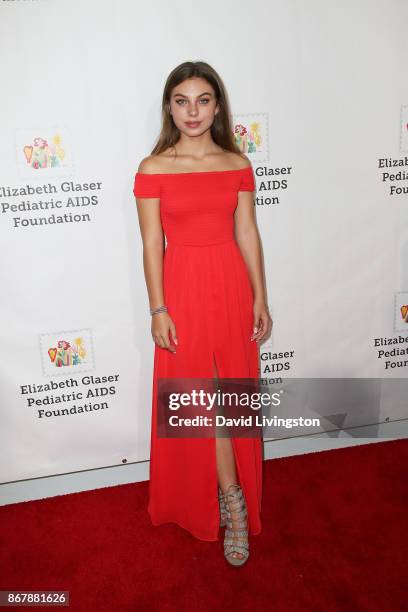 Caitlin Carmichael attends the Elizabeth Glaser Pediatric AIDS Foundation's 28th Annual "A Time For Heroes" Family Festival at Smashbox Studios on...