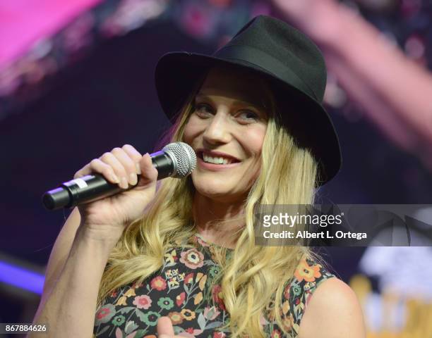 Actress Katee Sackhoff on day 2 of Stan Lee's Los Angeles Comic Con 2017 held at Los Angeles Convention Center on October 28, 2017 in Los Angeles,...
