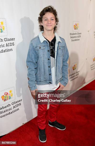 Montana Jordan at The Elizabeth Glaser Pediatric AIDS Foundation's 28th annual 'A Time For Heroes' family festival at Smashbox Studios on October 29,...
