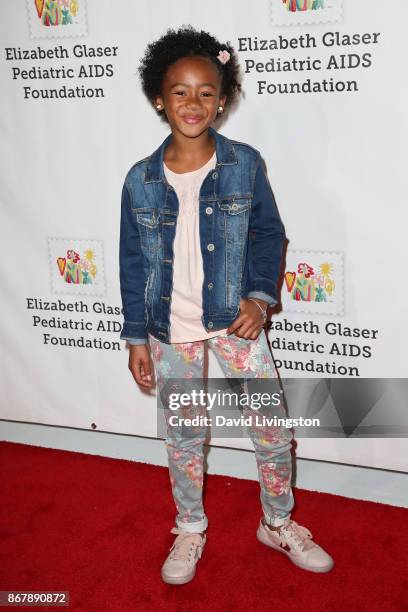 Faithe Herman attends the Elizabeth Glaser Pediatric AIDS Foundation's 28th Annual "A Time For Heroes" Family Festival at Smashbox Studios on October...