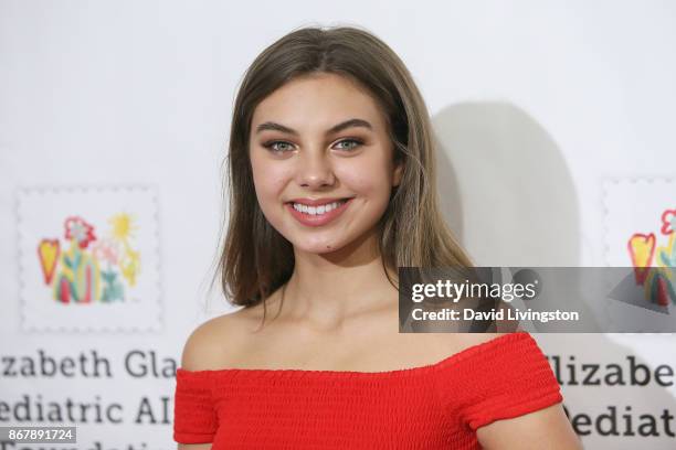 Caitlin Carmichael attends the Elizabeth Glaser Pediatric AIDS Foundation's 28th Annual "A Time For Heroes" Family Festival at Smashbox Studios on...