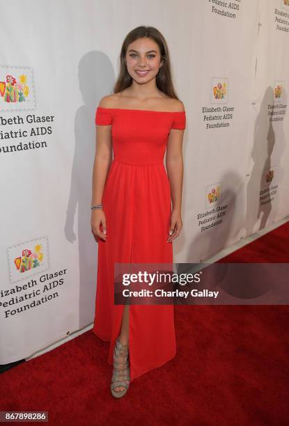 Caitlin Carmichael at The Elizabeth Glaser Pediatric AIDS Foundation's 28th annual 'A Time For Heroes' family festival at Smashbox Studios on October...