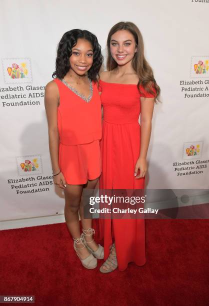 Kyla Drew Simmons Caitlin Carmichael at The Elizabeth Glaser Pediatric AIDS Foundation's 28th annual 'A Time For Heroes' family festival at Smashbox...