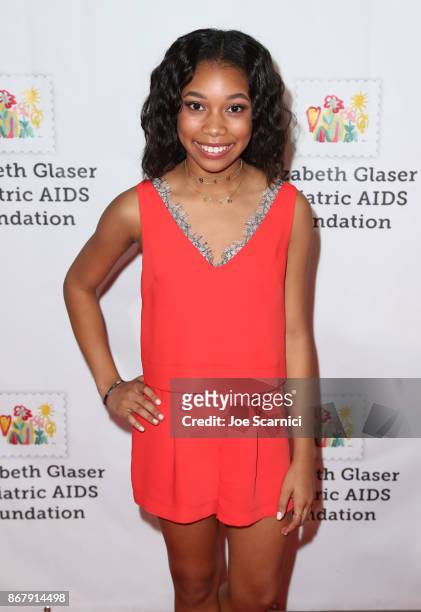 Kyla Drew Simmons at The Elizabeth Glaser Pediatric AIDS Foundation's 28th annual 'A Time For Heroes' family festival at Smashbox Studios on October...