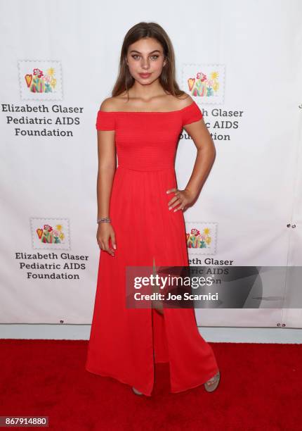 Caitlin Carmichael at The Elizabeth Glaser Pediatric AIDS Foundation's 28th annual 'A Time For Heroes' family festival at Smashbox Studios on October...