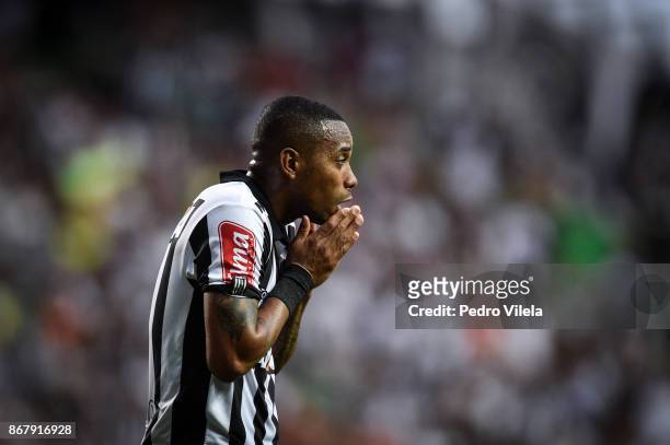 Robinho of Atletico MG a match between Atletico MG and Botafogo as part of Brasileirao Series A 2017 at Independencia stadium on October 29, 2017 in...