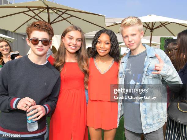 Thomas Barbusca, Caitlin Carmichael, Kyla Drew Simmons and Carson Lueders at The Elizabeth Glaser Pediatric AIDS Foundation's 28th annual 'A Time For...