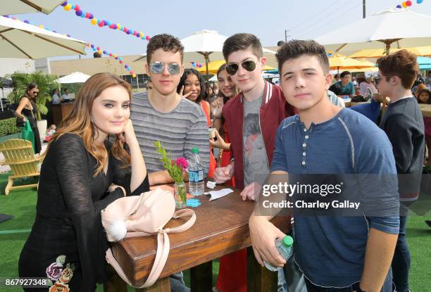 Meg Donnelly, Nolan Gould, Michael Campion, Bradley Steven Perry at The Elizabeth Glaser Pediatric AIDS Foundation's 28th annual 'A Time For Heroes'...