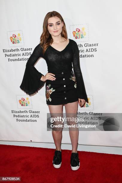 Meg Donnelly attends the Elizabeth Glaser Pediatric AIDS Foundation's 28th Annual "A Time For Heroes" Family Festival at Smashbox Studios on October...