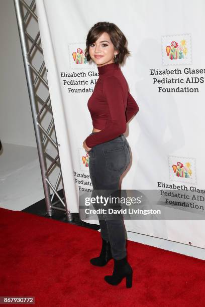 Isabela Moner attends the Elizabeth Glaser Pediatric AIDS Foundation's 28th Annual "A Time For Heroes" Family Festival at Smashbox Studios on October...