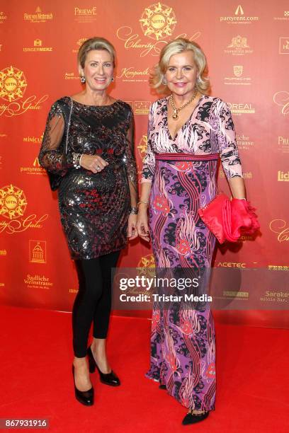 Tessy Pavelkova and guest during the 8th VITA Charity Gala In Wiesbaden on October 28, 2017 in Wiesbaden, Germany.