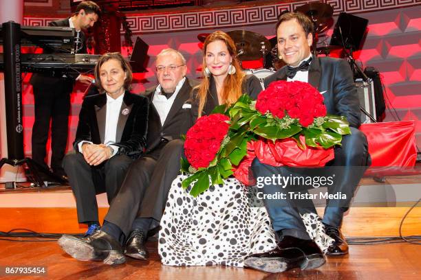 Vita founder Tatjana Kreidler, Erhard Priewe, German actress Alexandra Kamp and German presenter Daniel Fischer during the 8th VITA Charity Gala In...