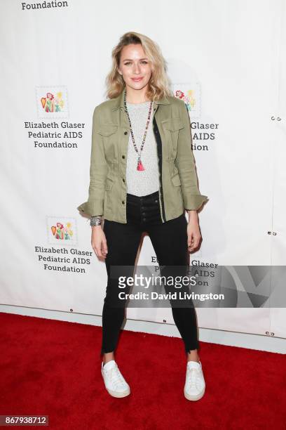 Shantel VanSanten attends the Elizabeth Glaser Pediatric AIDS Foundation's 28th Annual "A Time For Heroes" Family Festival at Smashbox Studios on...