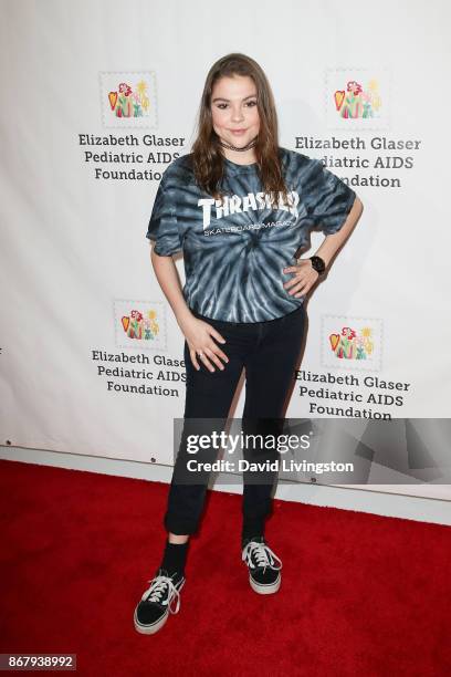 Hannah Zeile attends the Elizabeth Glaser Pediatric AIDS Foundation's 28th Annual "A Time For Heroes" Family Festival at Smashbox Studios on October...