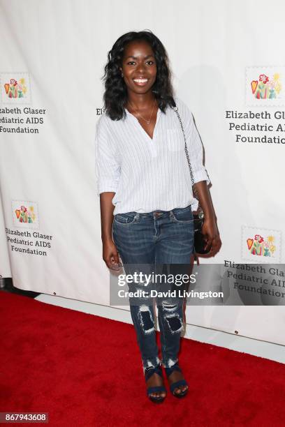 Camille Winbrush attends the Elizabeth Glaser Pediatric AIDS Foundation's 28th Annual "A Time For Heroes" Family Festival at Smashbox Studios on...