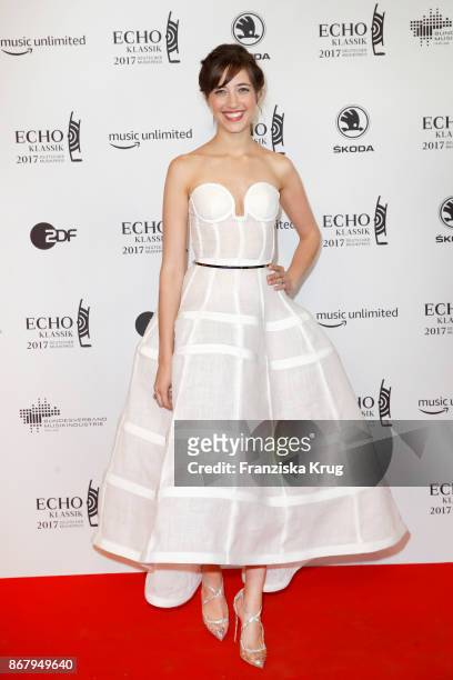 Camille Thomas attends the ECHO Klassik 2017 at Elbphilharmonie on October 29, 2017 in Hamburg, Germany.