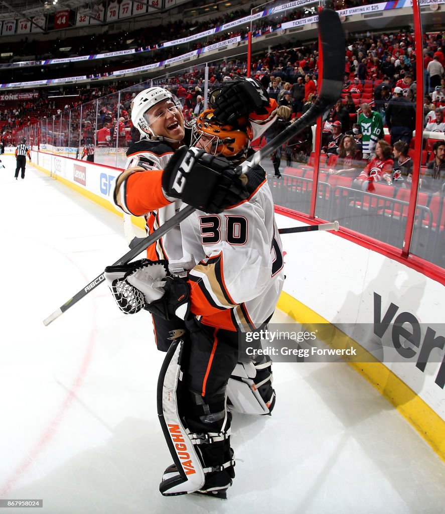 Anaheim Ducks v Carolina Hurricanes