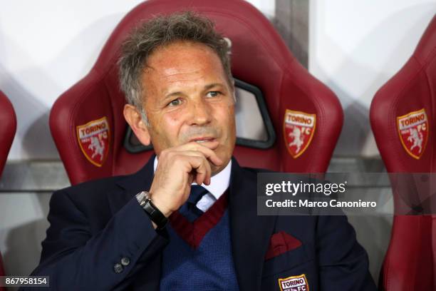 Sinisa Mihajlovic, head coach of Torino FC, looks on before the Serie A football match between Torino FC and Cagliari Calcio . Torino Fc wins 2-1...