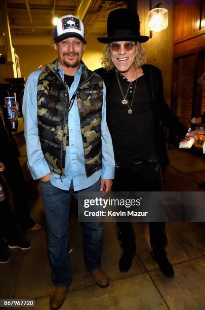 Kid Rock and Big Kenny Alphin of Big & Rich attend SiriusXM presents the Eagles in their first ever concert at the Grand Ole Opry House on October...