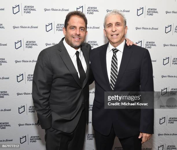 Honorees Brett Ratner and David Frank attend the Jewish National Fund Los Angeles Tree Of Life Dinner at Loews Hollywood Hotel on October 29, 2017 in...