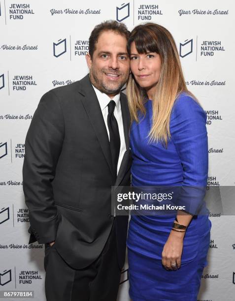 Honoree Brett Ratner and Patty Jenkins attend the Jewish National Fund Los Angeles Tree Of Life Dinner at Loews Hollywood Hotel on October 29, 2017...