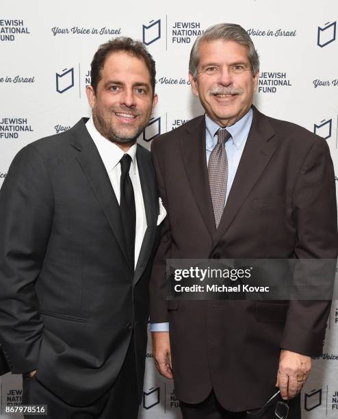 Honoree Brett Ratner and Zev Yaroslavsky attend the Jewish National Fund Los Angeles Tree Of Life Dinner at Loews Hollywood Hotel on October 29, 2017...