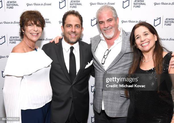 Cheryl Hiltzik, honoree Brett Ratner, Richard Hiltzik and Sharon Freedman attend the Jewish National Fund Los Angeles Tree Of Life Dinner at Loews...