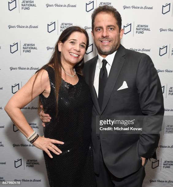 Sharon Freedman and honoree Brett Ratner attend the Jewish National Fund Los Angeles Tree Of Life Dinner at Loews Hollywood Hotel on October 29, 2017...