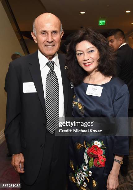 Lee Baca and Carol Chiang attend the Jewish National Fund Los Angeles Tree Of Life Dinner at Loews Hollywood Hotel on October 29, 2017 in Hollywood,...