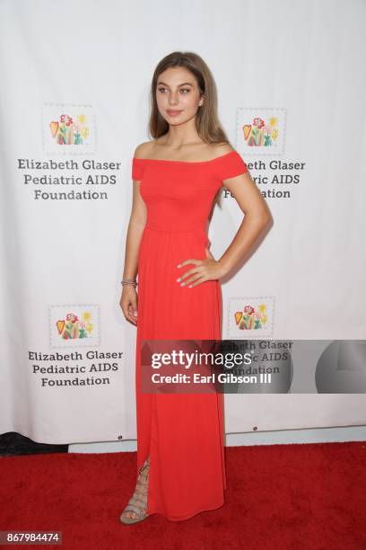 Caitlin Carmichael attends The Elizabeth Glaser Pediatric AIDS Foundation's 28th Annual 'A Time For Heroes' Family Festival at Smashbox Studios on...