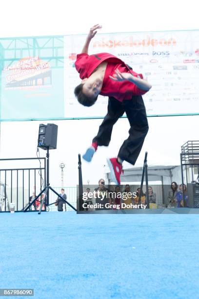 Actor and Karate World Champion Kieran Tamondong attends the Skechers' 9th Annual Pier To Pier Friendship Walk at Manhattan Beach Pier on October 29,...