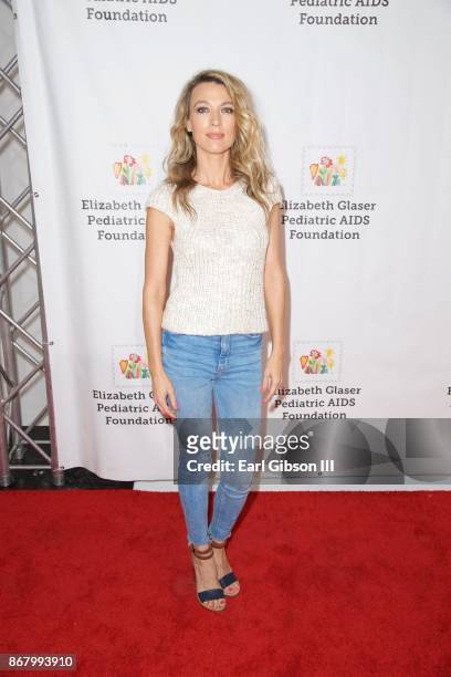 Natalie Zea attends The Elizabeth Glaser Pediatric AIDS Foundation's 28th Annual 'A Time For Heroes' Family Festival at Smashbox Studios on October...