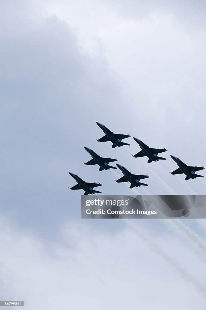 Airplanes in flight