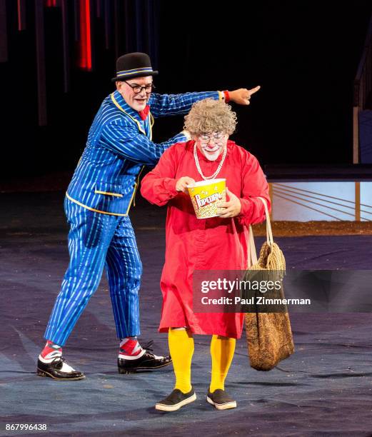 Joel Jeske and Barry 'Grandma' Lubin perform at the Big Apple Circus 40th Anniversary Opening Night at Damrosch Park, Lincoln Center on October 29,...