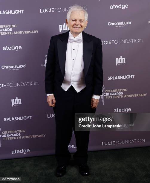 Honoree photogrpaher Steve Schapiro attends the 15th Annual Lucie Awards at Carnegie Hall on October 29, 2017 in New York City.