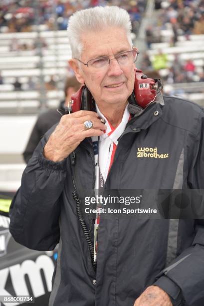 Leonard Wood owner of the No 21 race car driven by Ryan Blaney at the NASCAR Playoff - First Data 500, on October 29, 2017 held at Martinsville...