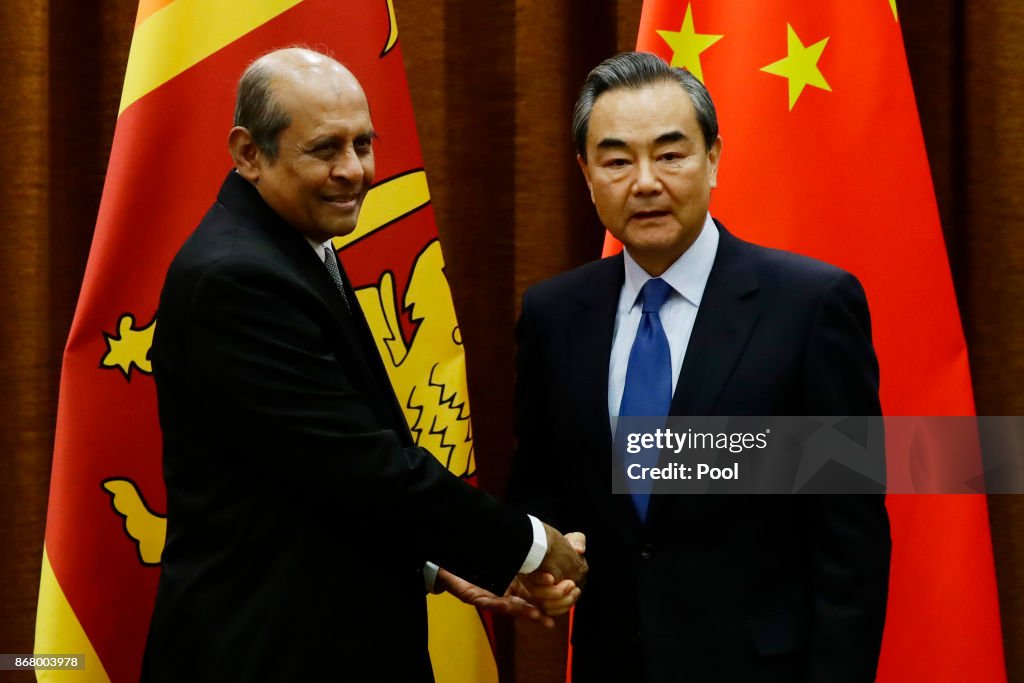 Sri Lanka's Foreign Minister Tilak Marapana Visits China