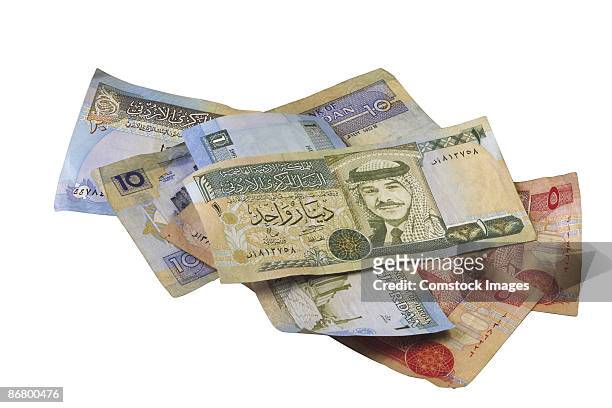 jordanian dinar - jordan dinars foto e immagini stock