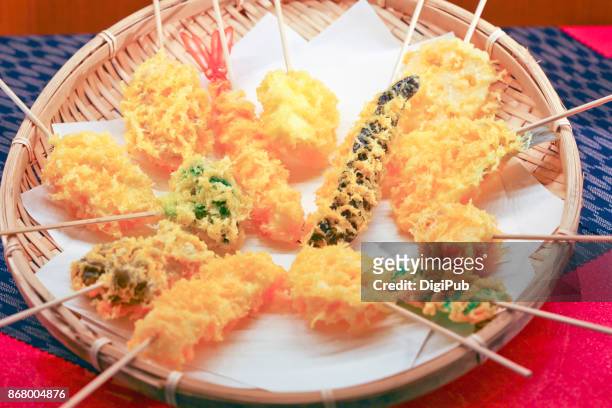 food sample of tempura - 天ぷら ストックフォトと画像