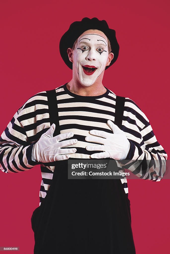 Mime smiling