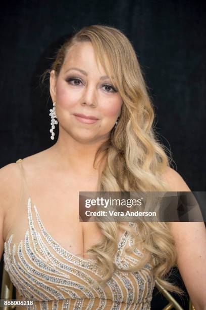Mariah Carey at "The Star" press conference at the Beverly Wilshire Hotel on October 28, 2017 in Beverly Hills, California.