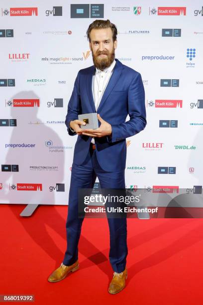 Gregor Bonse attend the German television award by the Deutsche Akademie fuer Fernsehen at Museum Ludwig on October 28, 2017 in Cologne, Germany.