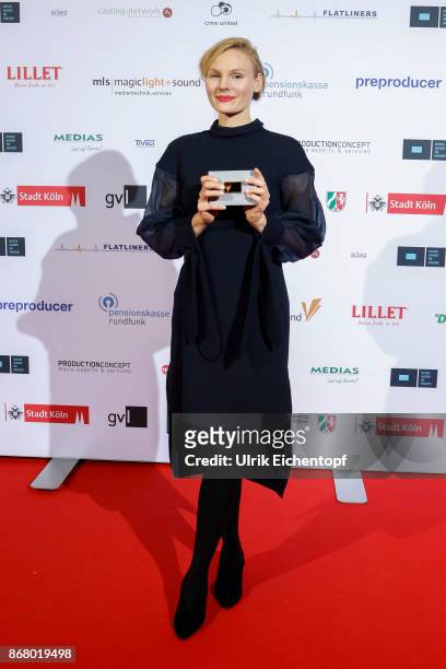 Rosalie Thomass at the German television award by the Deutsche Akademie fuer Fernsehen at Museum Ludwig on October 28, 2017 in Cologne, Germany.
