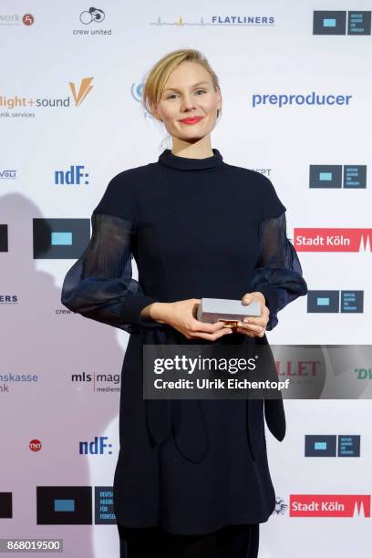 Rosalie Thomass at the German television award by the Deutsche Akademie fuer Fernsehen at Museum Ludwig on October 28, 2017 in Cologne, Germany.