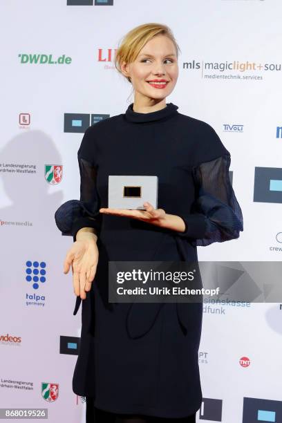 Rosalie Thomass at the German television award by the Deutsche Akademie fuer Fernsehen at Museum Ludwig on October 28, 2017 in Cologne, Germany.