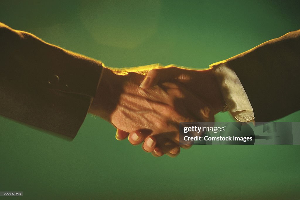 Men shaking hands